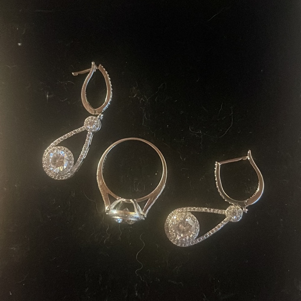 Silver 925 set with stones - Picture 2 of 9